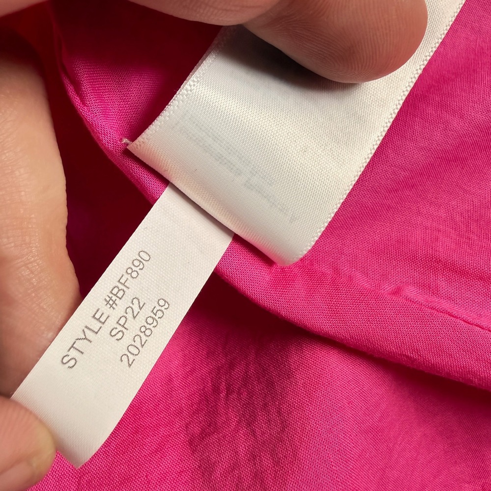 J.Crew BF890 Midi Dress Women's 6 Pink Barbiecore Preppy Modest Work Summer - Picture 6 of 12